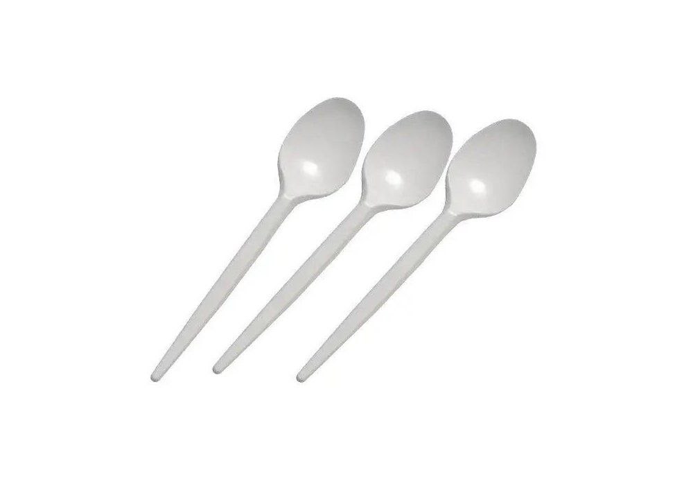 Ложка пластикова Біла 100шт